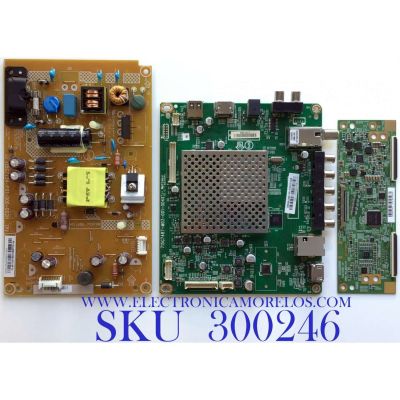 KIT DE TARJETAS PARA TV VIZIO / MAIN XFCB02K063 / 715G7487-M03-001-004K / T-CON 44-9771074A / HV320FHB-N00 44-977 / 47-6021051 / FUENTE PLTVFL451GAT9 / 715G7734-P01-000-002H / MODELO D32X-D1 LTTUUKJS